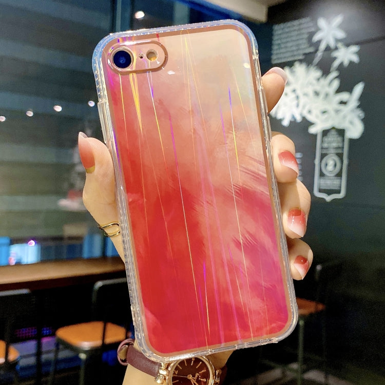 For iPhone SE 2022 / SE 2020 / 8 / 7 IMD Rendering Watercolor Aurora Pattern Shockproof TPU + PC Protective Case