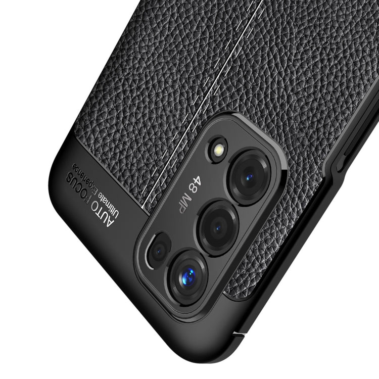 For OPPO A74 5G Litchi Texture TPU Shockproof Case