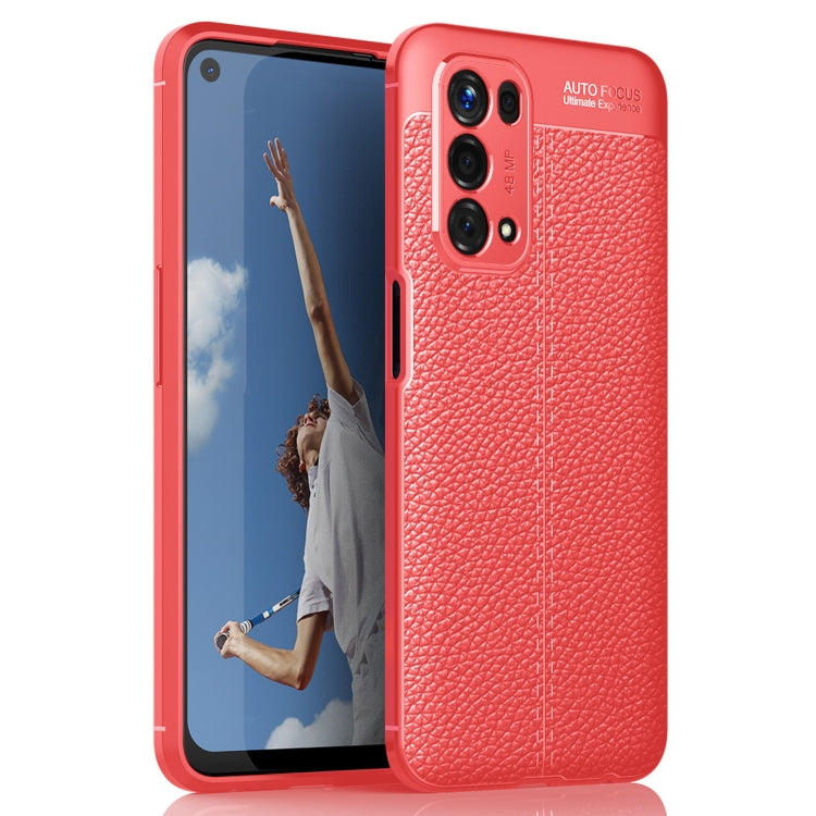 For OPPO A74 5G Litchi Texture TPU Shockproof Case
