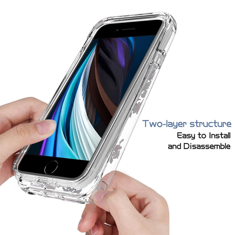 2 in 1 High Transparent Painted Shockproof PC + TPU Protective Case For iPhone 6s / 6