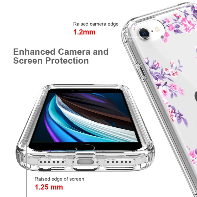 2 in 1 High Transparent Painted Shockproof PC + TPU Protective Case For iPhone 6s Plus & 6 Plus