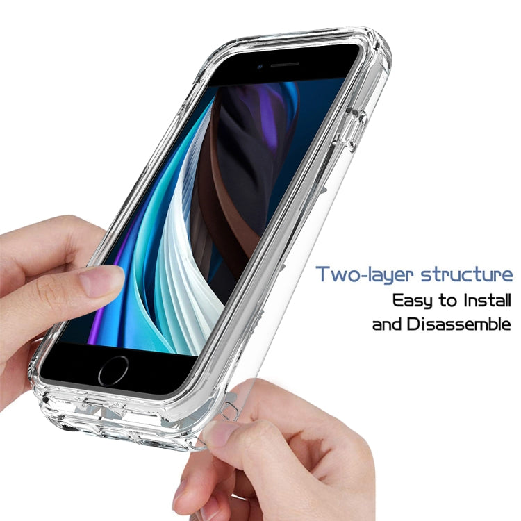 2 in 1 High Transparent Painted Shockproof PC + TPU Protective Case For iPhone 6s Plus & 6 Plus