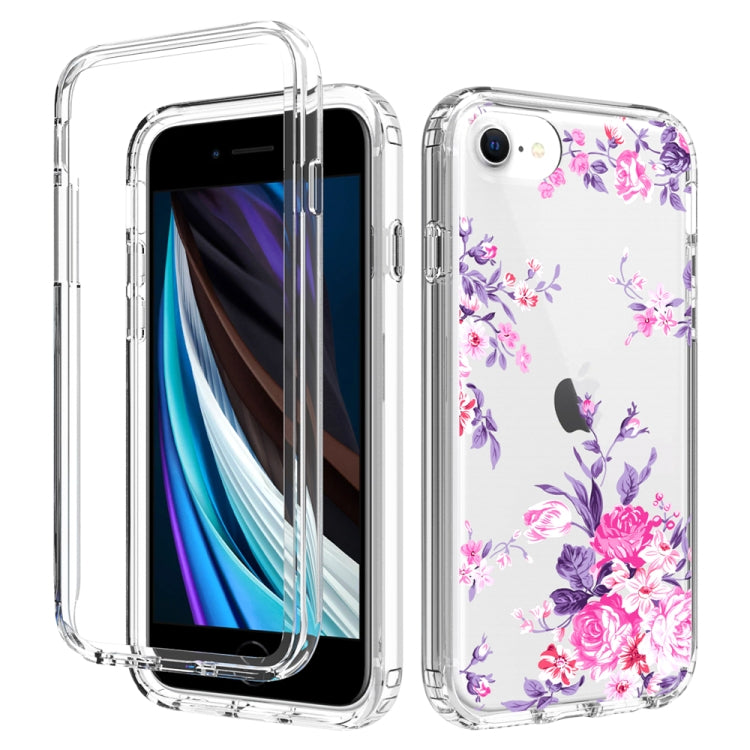 2 in 1 High Transparent Painted Shockproof PC + TPU Protective Case For iPhone 8 Plus / 7 Plus