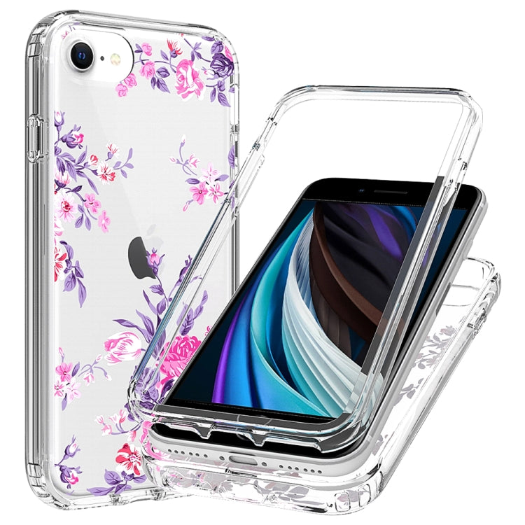 2 in 1 High Transparent Painted Shockproof PC + TPU Protective Case For iPhone 8 Plus / 7 Plus