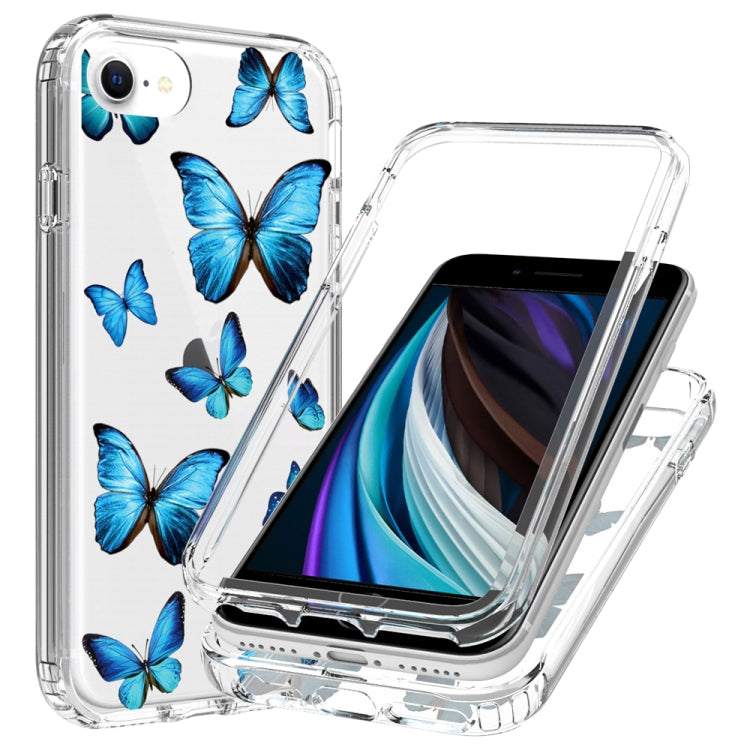 2 in 1 High Transparent Painted Shockproof PC + TPU Protective Case For iPhone 8 Plus / 7 Plus