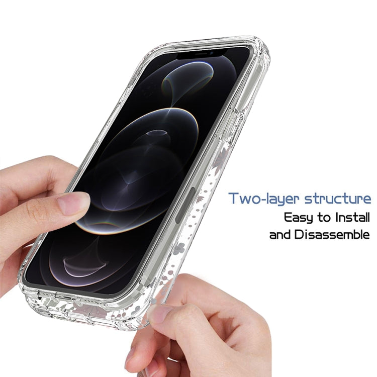 For iPhone 11 Pro Max 2 in 1 High Transparent Painted Shockproof PC + TPU Protective Case