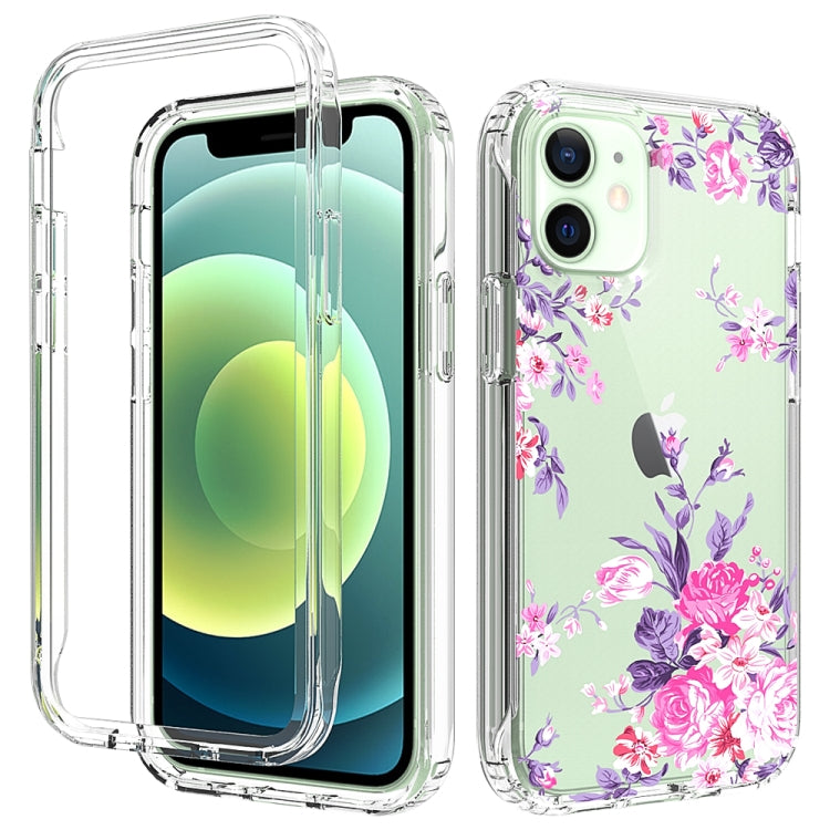 For iPhone 12 mini 2 in 1 High Transparent Painted Shockproof PC + TPU Protective Case