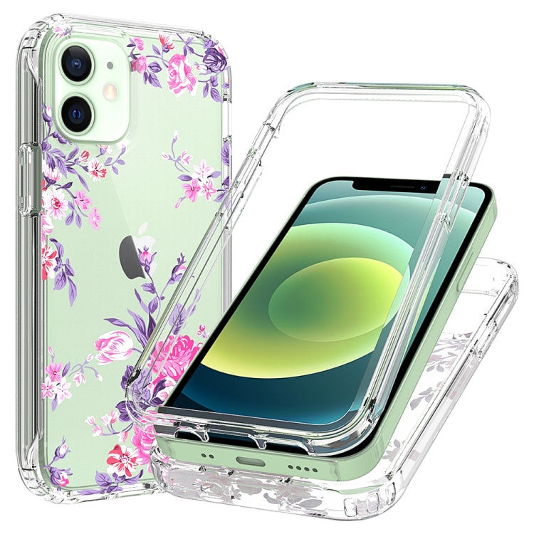 For iPhone 12 mini 2 in 1 High Transparent Painted Shockproof PC + TPU Protective Case