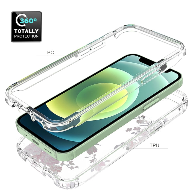 For iPhone 12 mini 2 in 1 High Transparent Painted Shockproof PC + TPU Protective Case