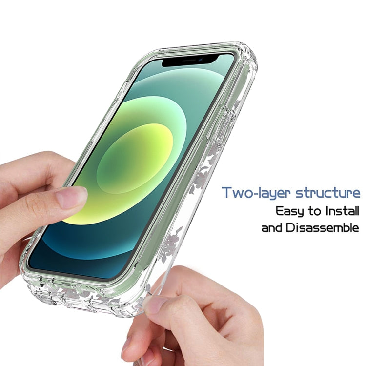 For iPhone 12 mini 2 in 1 High Transparent Painted Shockproof PC + TPU Protective Case