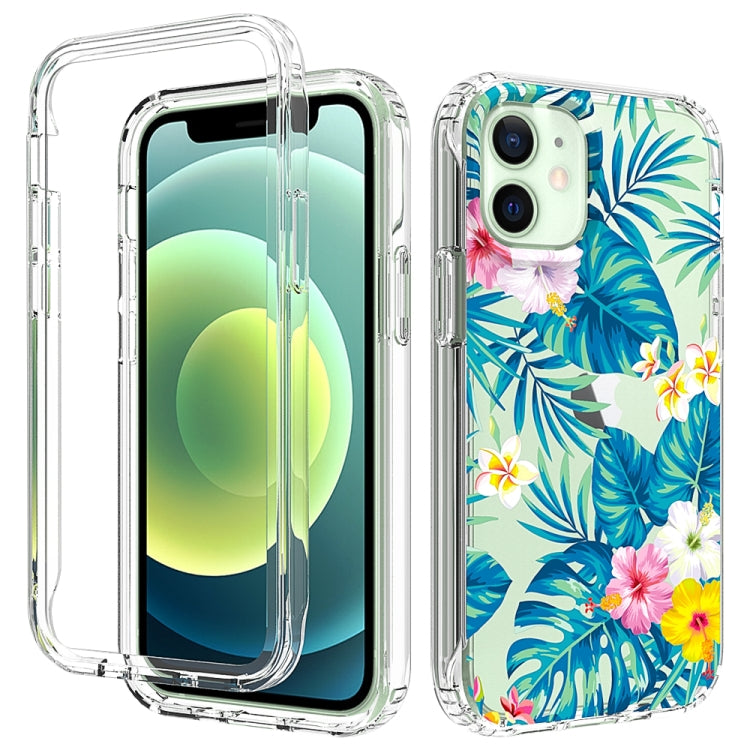 For iPhone 12 mini 2 in 1 High Transparent Painted Shockproof PC + TPU Protective Case