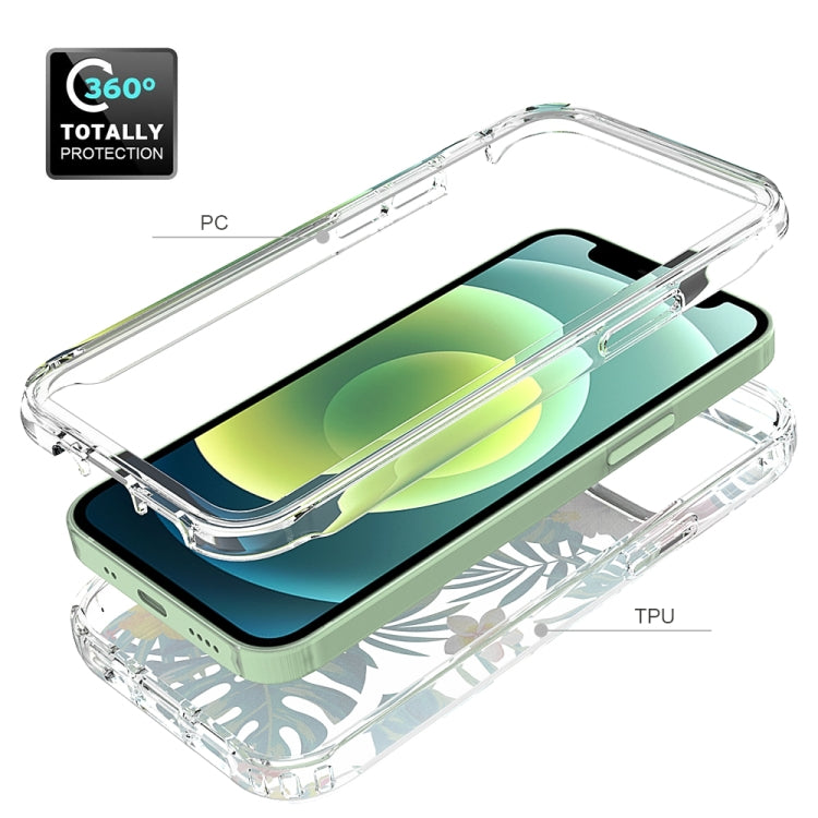 For iPhone 12 mini 2 in 1 High Transparent Painted Shockproof PC + TPU Protective Case