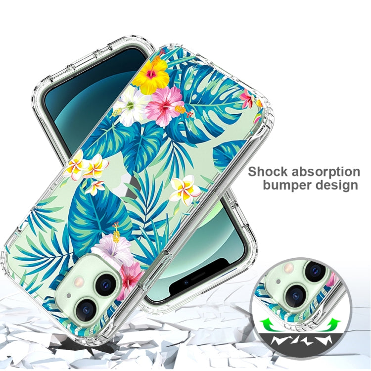 For iPhone 12 mini 2 in 1 High Transparent Painted Shockproof PC + TPU Protective Case