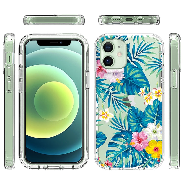 For iPhone 12 mini 2 in 1 High Transparent Painted Shockproof PC + TPU Protective Case