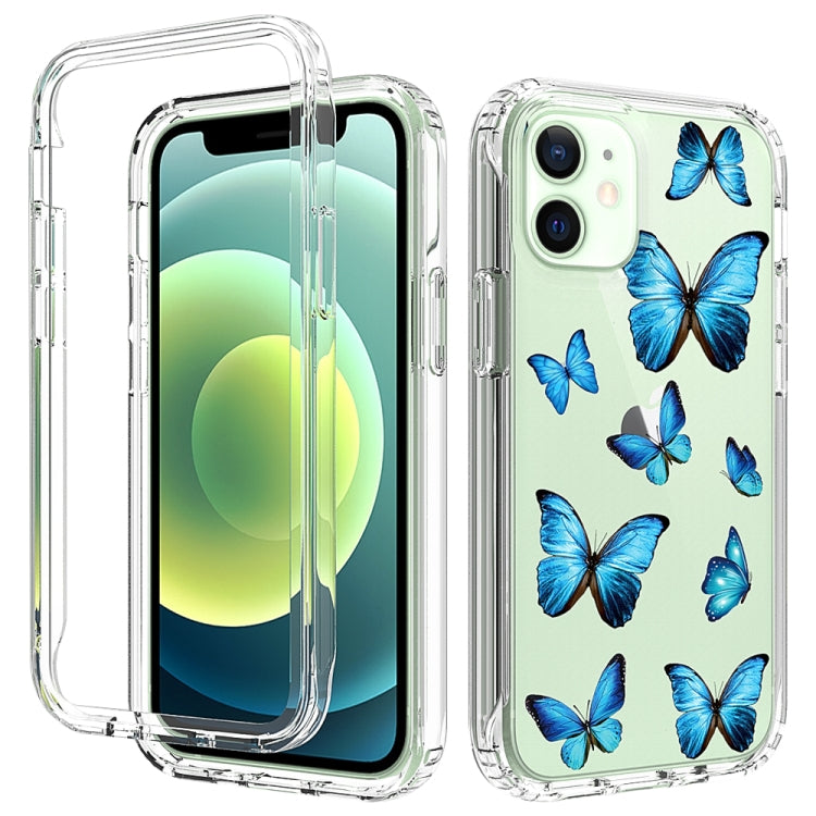 For iPhone 12 mini 2 in 1 High Transparent Painted Shockproof PC + TPU Protective Case