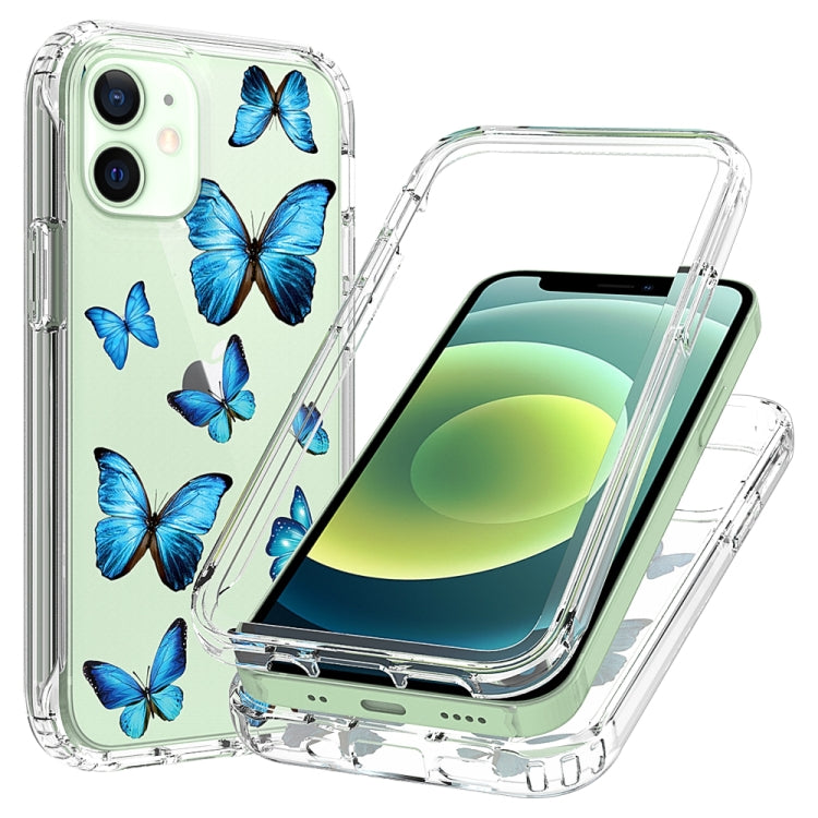 For iPhone 12 mini 2 in 1 High Transparent Painted Shockproof PC + TPU Protective Case