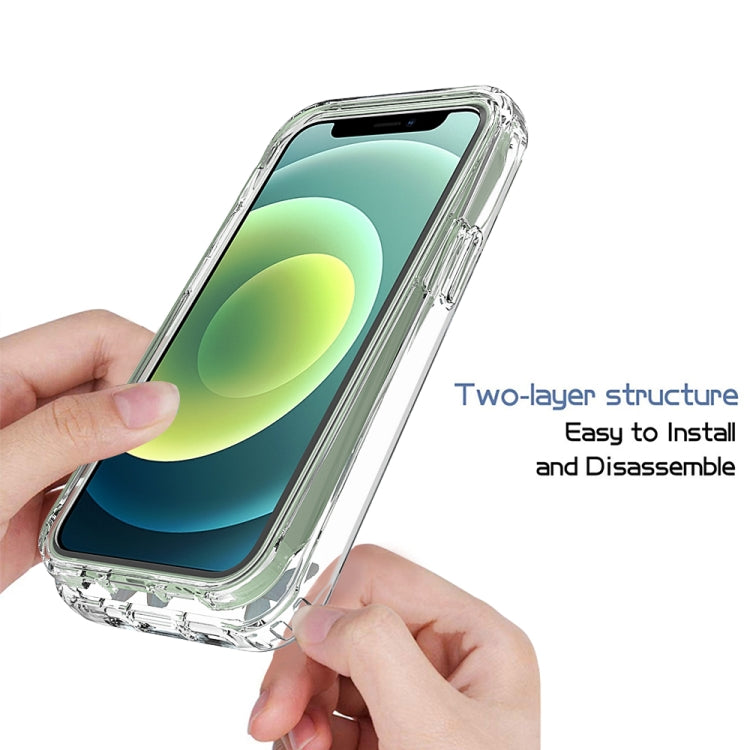 For iPhone 12 mini 2 in 1 High Transparent Painted Shockproof PC + TPU Protective Case