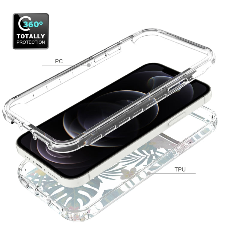 For iPhone 12 / 12 Pro 2 in 1 High Transparent Painted Shockproof PC + TPU Protective Case