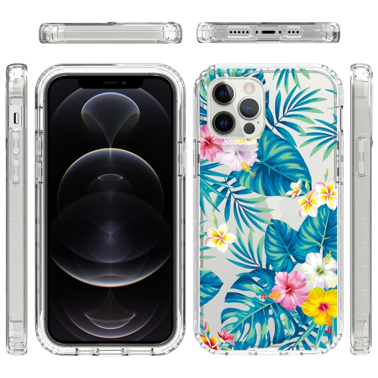 For iPhone 12 / 12 Pro 2 in 1 High Transparent Painted Shockproof PC + TPU Protective Case
