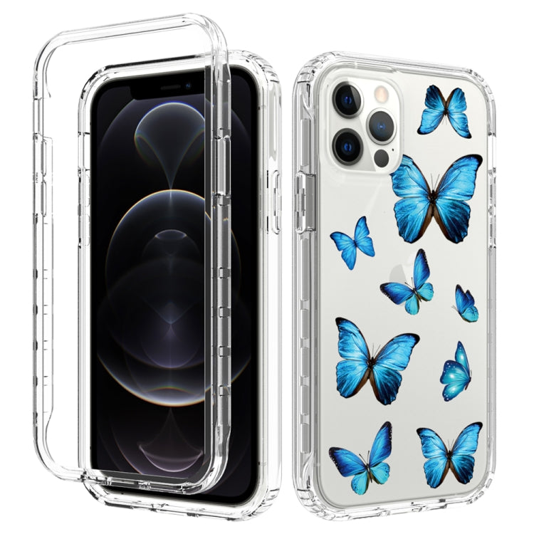 For iPhone 12 / 12 Pro 2 in 1 High Transparent Painted Shockproof PC + TPU Protective Case