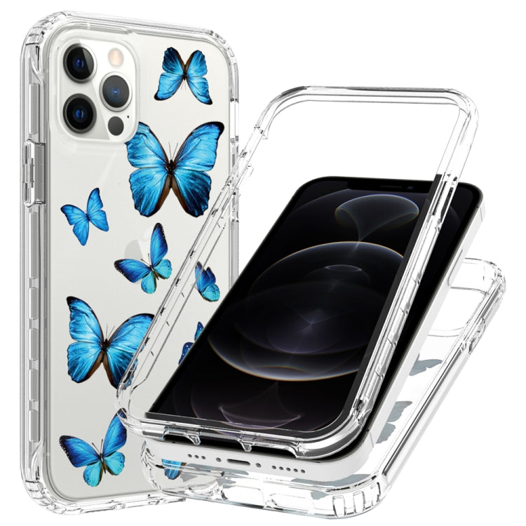 For iPhone 12 / 12 Pro 2 in 1 High Transparent Painted Shockproof PC + TPU Protective Case