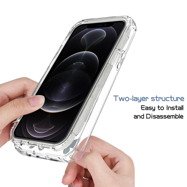 For iPhone 12 / 12 Pro 2 in 1 High Transparent Painted Shockproof PC + TPU Protective Case