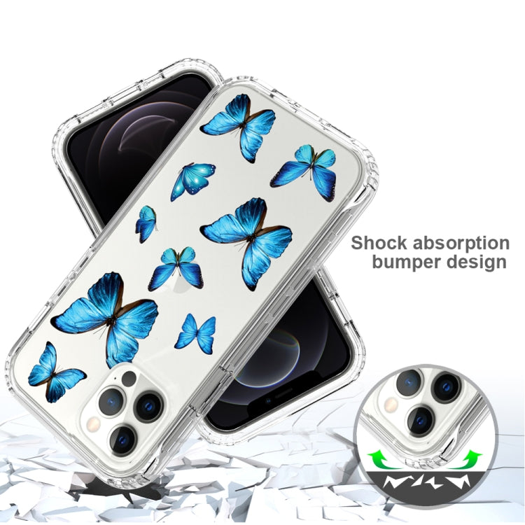 For iPhone 12 / 12 Pro 2 in 1 High Transparent Painted Shockproof PC + TPU Protective Case