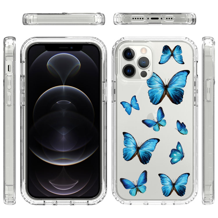 For iPhone 12 / 12 Pro 2 in 1 High Transparent Painted Shockproof PC + TPU Protective Case