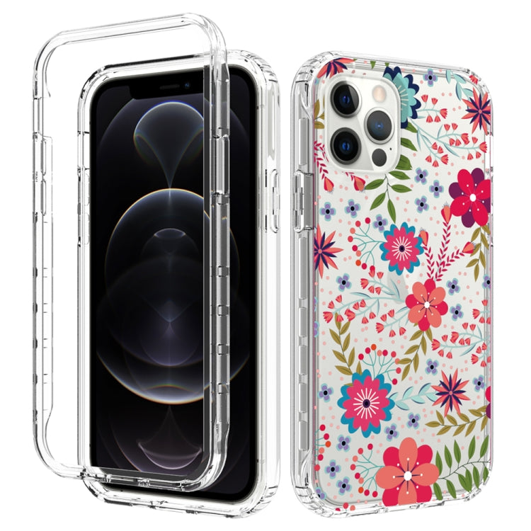 For iPhone 12 / 12 Pro 2 in 1 High Transparent Painted Shockproof PC + TPU Protective Case