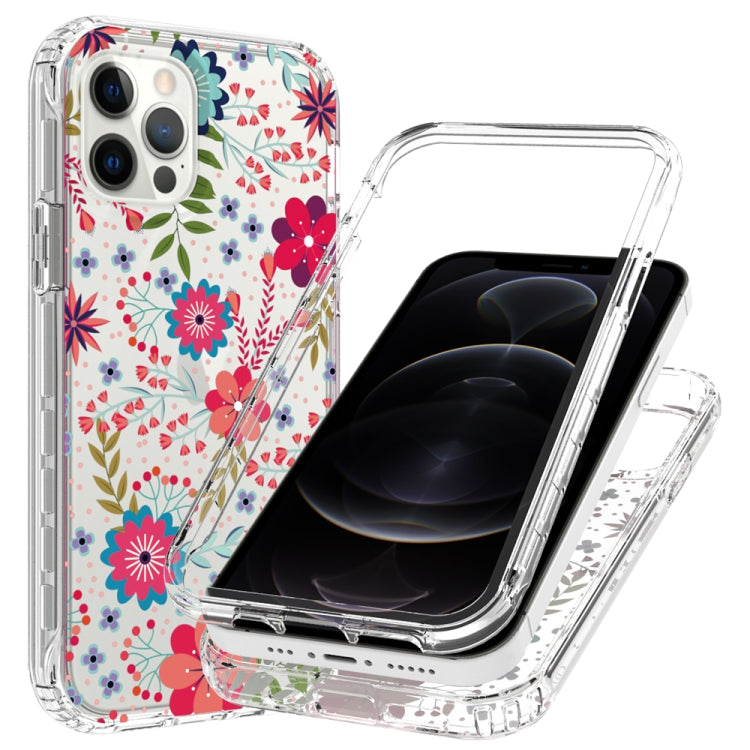 For iPhone 12 / 12 Pro 2 in 1 High Transparent Painted Shockproof PC + TPU Protective Case