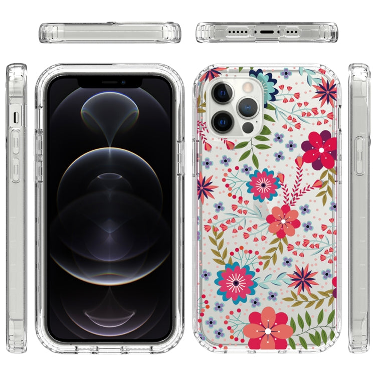For iPhone 12 / 12 Pro 2 in 1 High Transparent Painted Shockproof PC + TPU Protective Case