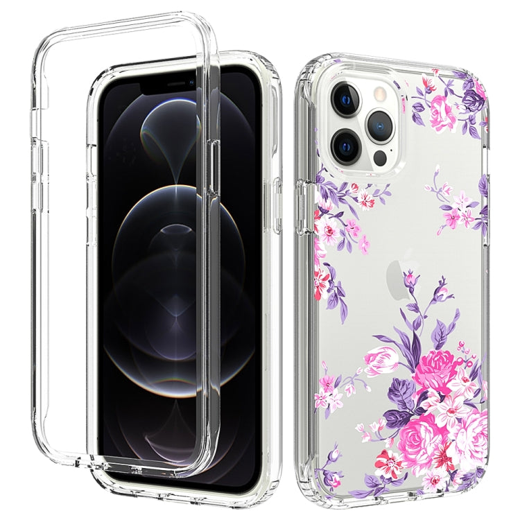 For iPhone 12 Pro Max 2 in 1 High Transparent Painted Shockproof PC + TPU Protective Case