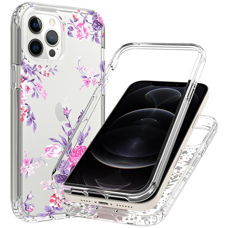 For iPhone 12 Pro Max 2 in 1 High Transparent Painted Shockproof PC + TPU Protective Case