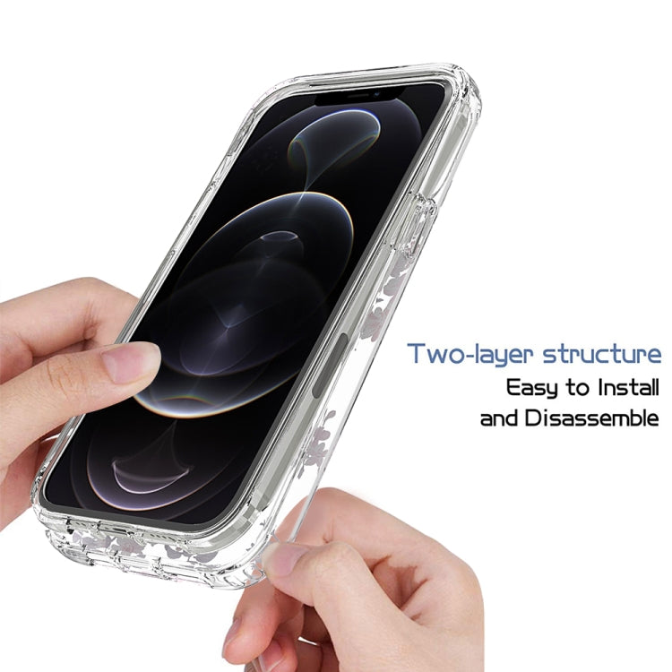 For iPhone 12 Pro Max 2 in 1 High Transparent Painted Shockproof PC + TPU Protective Case