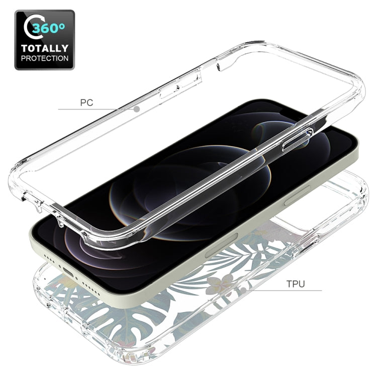 For iPhone 12 Pro Max 2 in 1 High Transparent Painted Shockproof PC + TPU Protective Case