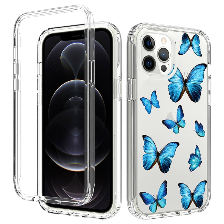 For iPhone 12 Pro Max 2 in 1 High Transparent Painted Shockproof PC + TPU Protective Case
