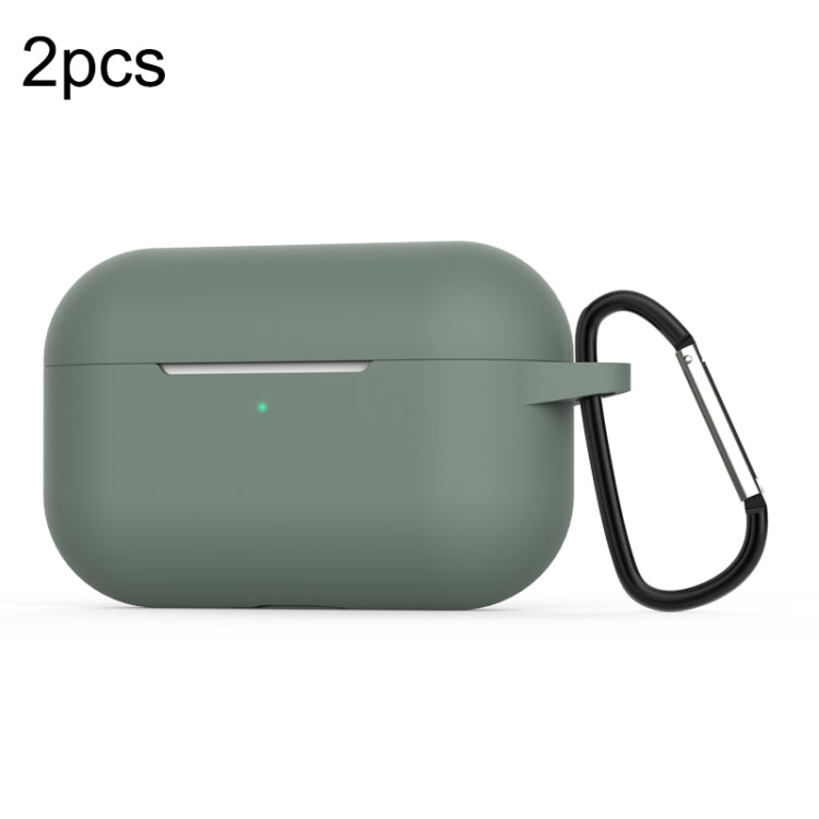 For Apple AirPods Pro 2pcs Wireless Earphone Silicone Protective Case with Hook