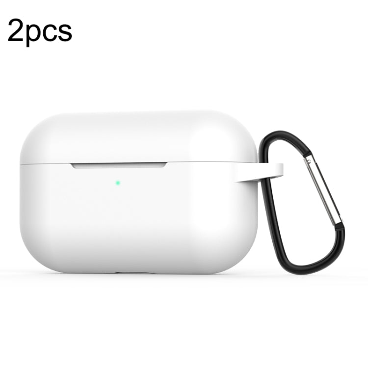 For Apple AirPods Pro 2pcs Wireless Earphone Silicone Protective Case with Hook