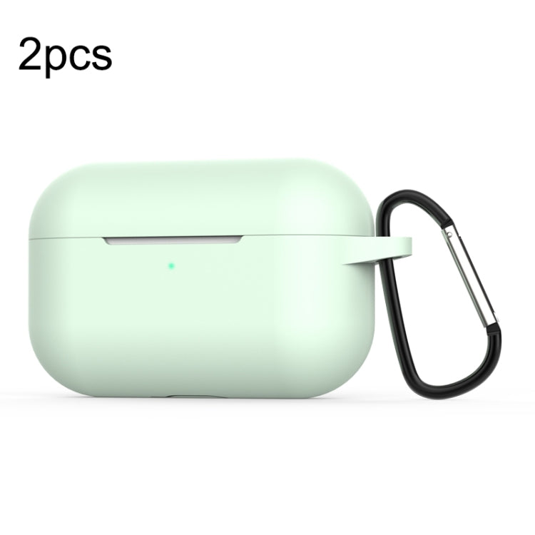 For Apple AirPods Pro 2pcs Wireless Earphone Silicone Protective Case with Hook