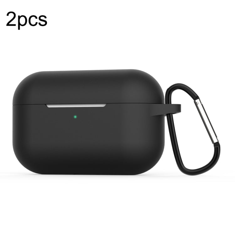 For Apple AirPods Pro 2pcs Wireless Earphone Silicone Protective Case with Hook