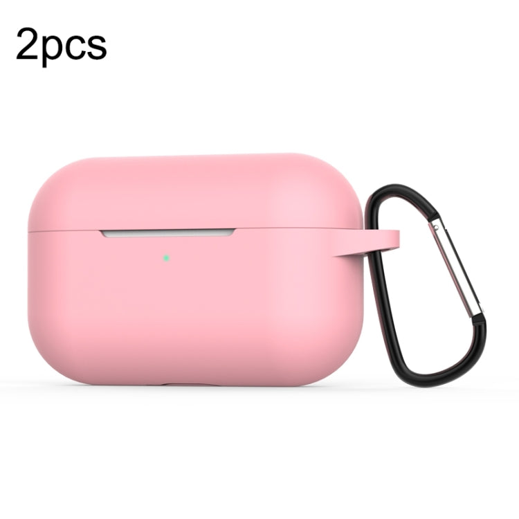 For Apple AirPods Pro 2pcs Wireless Earphone Silicone Protective Case with Hook