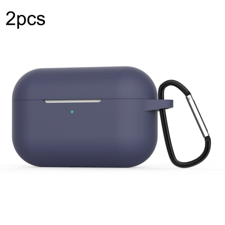 For Apple AirPods Pro 2pcs Wireless Earphone Silicone Protective Case with Hook