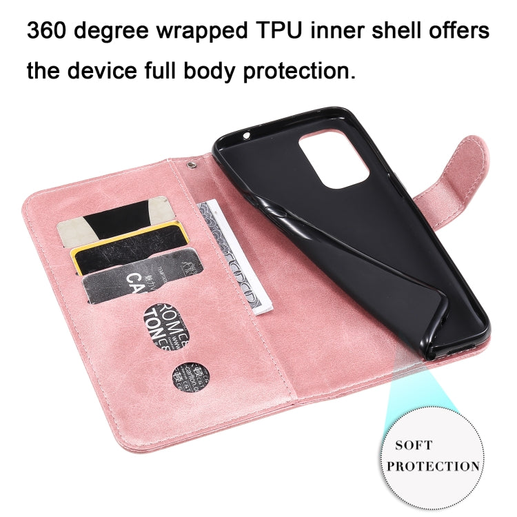 For OPPO Reno5 / Find X3 Lite Fashion Calf Texture Zipper Horizontal Flip Leather Case with Stand & Card Slots & Wallet