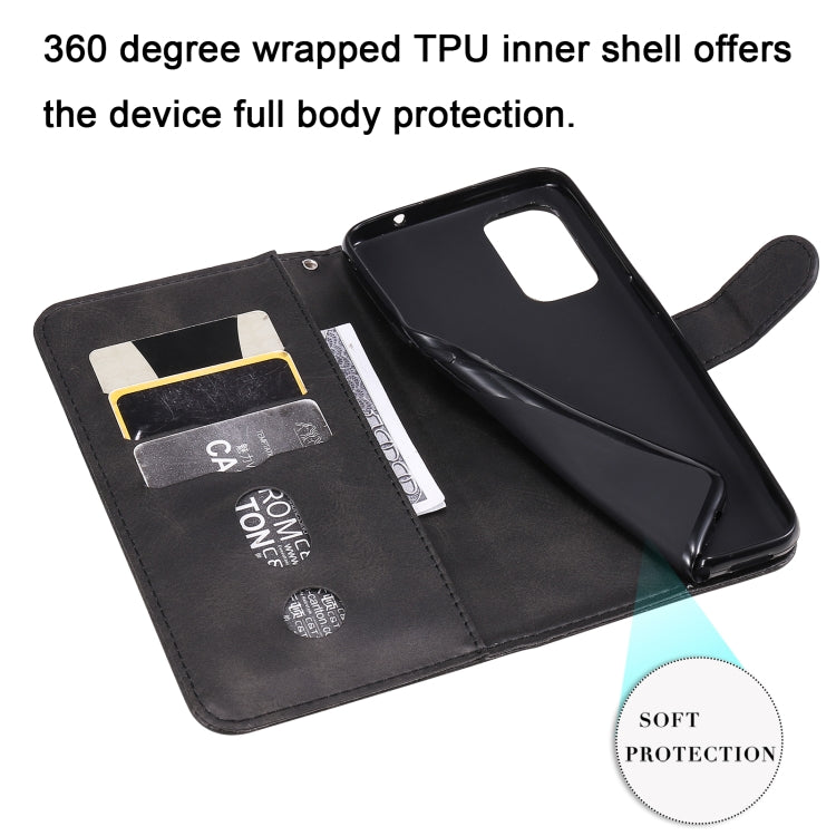 For OPPO Reno5 / Find X3 Lite Fashion Calf Texture Zipper Horizontal Flip Leather Case with Stand & Card Slots & Wallet