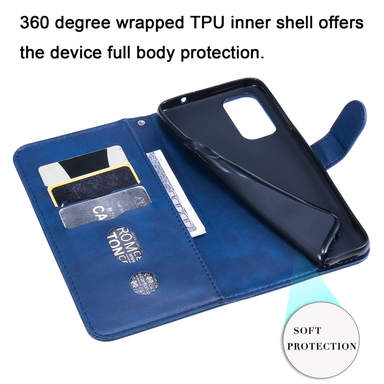 For OPPO Reno5 / Find X3 Lite Fashion Calf Texture Zipper Horizontal Flip Leather Case with Stand & Card Slots & Wallet