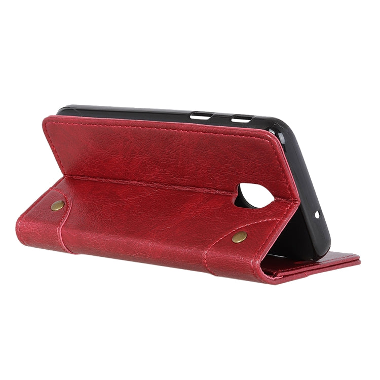 For Xiaomi Redmi 8A Copper Buckle Nappa Texture Horizontal Flip Leather Case with Holder & Card Slots & Wallet