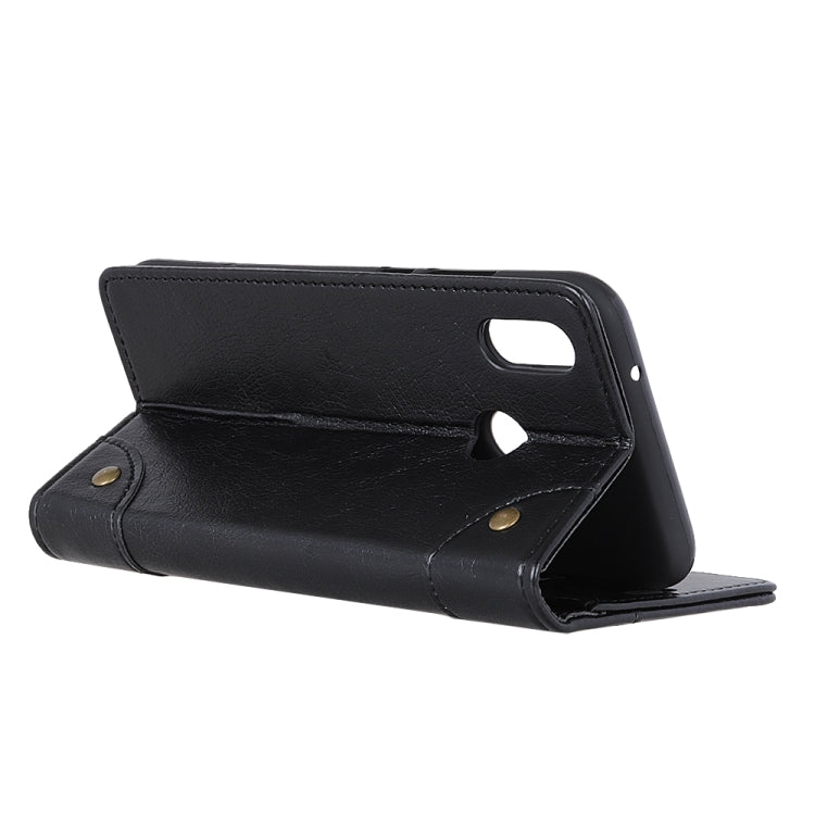 For Alcatel 3X Copper Buckle Nappa Texture Horizontal Flip Leather Case with Holder & Card Slots & Wallet