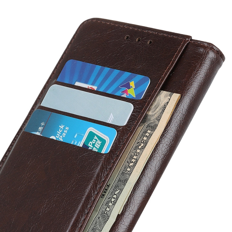 For Alcatel 3X Copper Buckle Nappa Texture Horizontal Flip Leather Case with Holder & Card Slots & Wallet