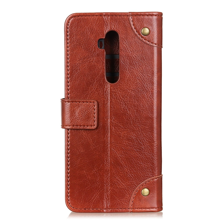 For Oneplus 7T Pro Copper Buckle Nappa Texture Horizontal Flip Leather Case with Holder & Card Slots & Wallet