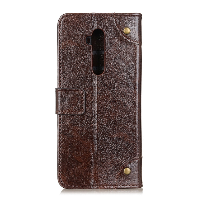 For Oneplus 7T Pro Copper Buckle Nappa Texture Horizontal Flip Leather Case with Holder & Card Slots & Wallet